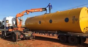 Reservatório Metálico Padrão Fnde Fde Mec Caixa D'água Metálica Tubular Alta de Grande Porte em Belo Horizonte 10000 15000 20000 36000 Litros Sala de Aula Fundo nacional de Desenvolvimento da Educação