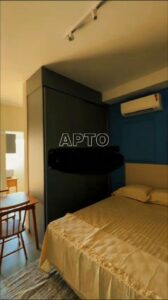 Vendo Apartamento a Venda no Edifício Via Appia em Ribeirão Preto SP Ribeirânia Unaerp Estúdio Condomínio Com 1 Um Quarto Dormitório Zeus Imobiliária Corretor de Imóveis Imóvel Sala Cozinha Vende Construtora