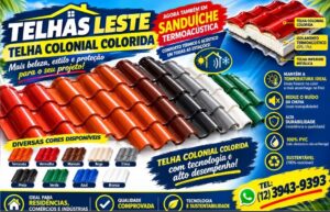 Telhas Leste Telha Colonial Termoacústica Sanduíche PIR em Ubatuba Caraguatatuba São José dos Campos Guarulhos Bertioga Mogi das Cruzes Ubatuba Jacareí São Paulo SP EPS Preço
