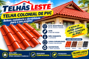 Telhas Leste Telha Colonial de PVC em Ubatuba Caraguatatuba São José dos Campos Guarulhos Jacareí São Paulo Taubaté SP